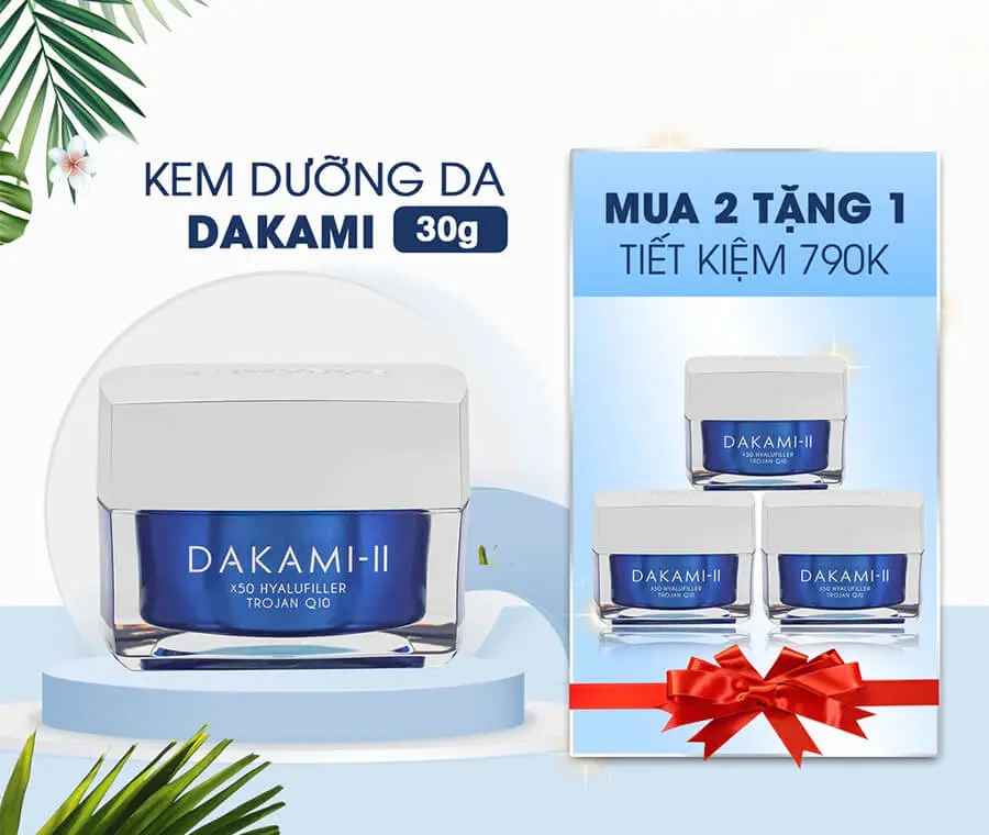 khuyến mãi kem Dakami 2 chính hãng myphamhera.com