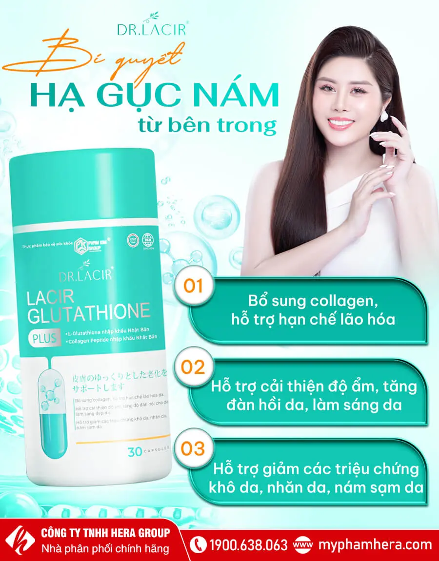 Viên uống Glutathione 600 Dr.Lacir