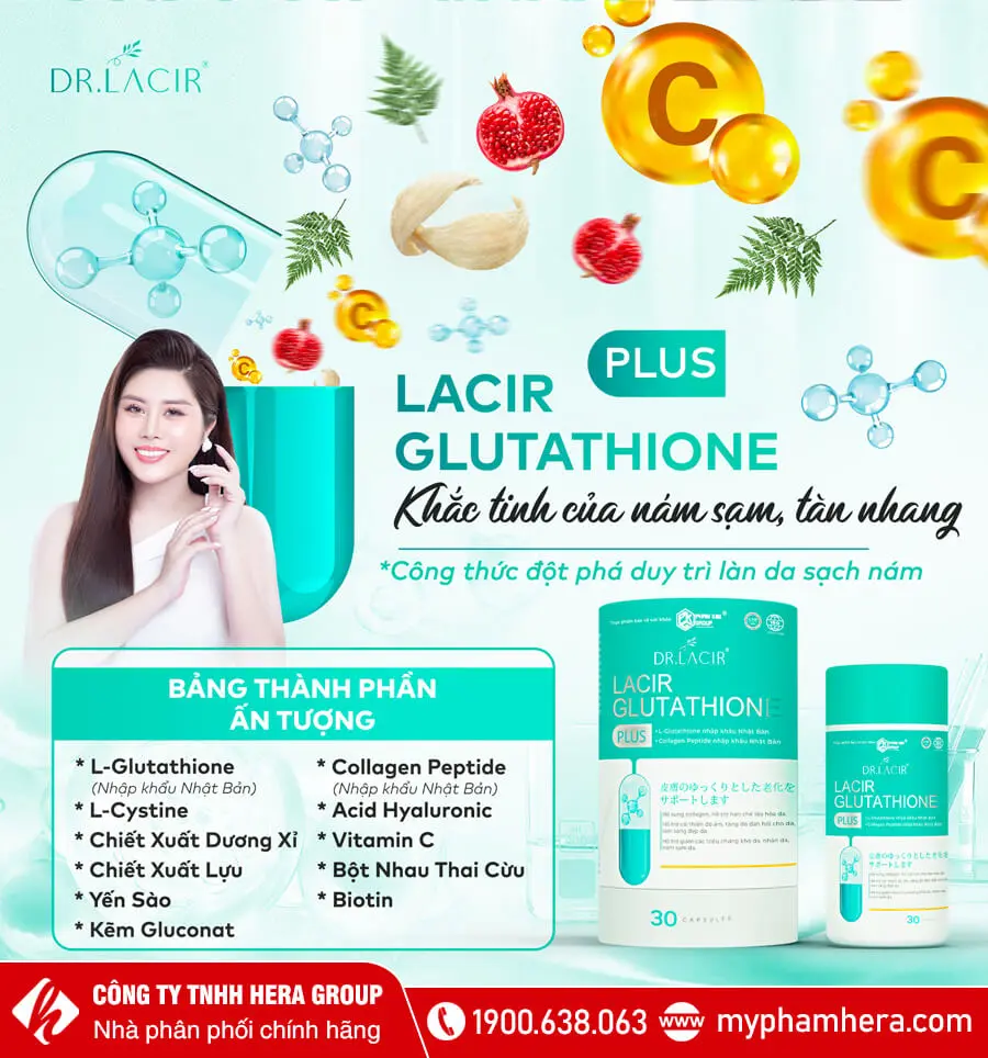 Viên uống Glutathione 600 Dr.Lacir