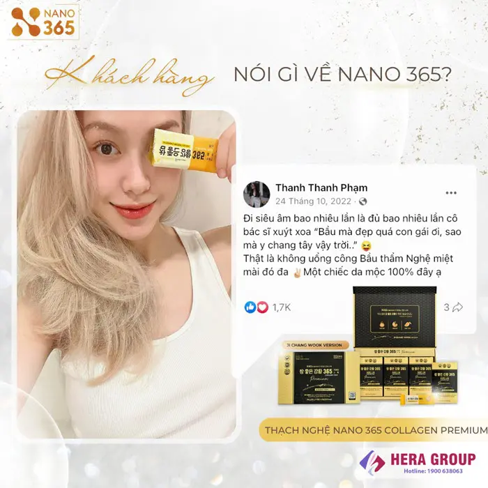 Khách hàng nói gì về Thạch nghệ Nano 365 Collagen Premium