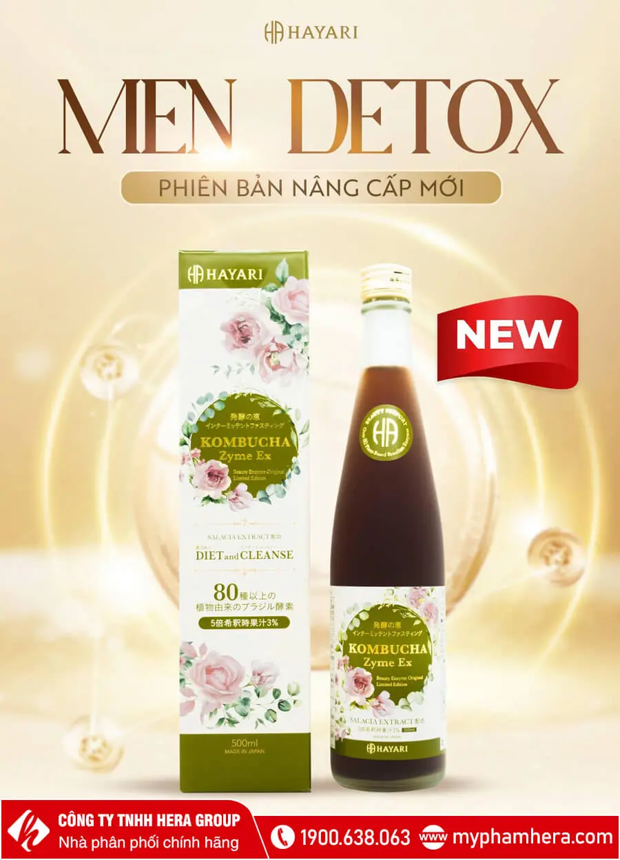 men ­Detox Kombucha Zyme EX mẫu mới