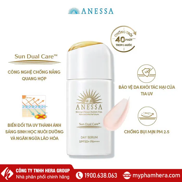 serum chống nắng dưỡng da nâng tông anessa day 30ml myphamhera.com