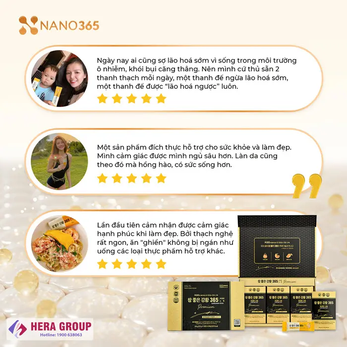 Thạch nghệ Nano 365 Collagen Premium có tốt không?