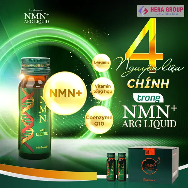 Thành phần nước uống NMN+ Arg Liquid Peauhonnete