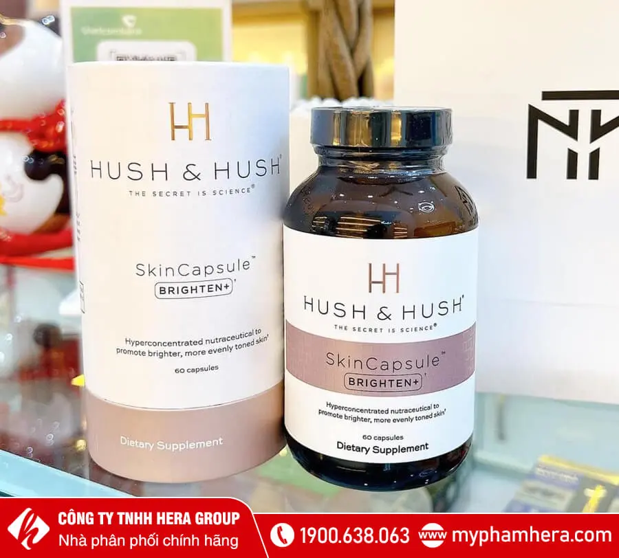 viên uống trắng da Hush & Hush Skincapsule Brighten+ myphamhera.com