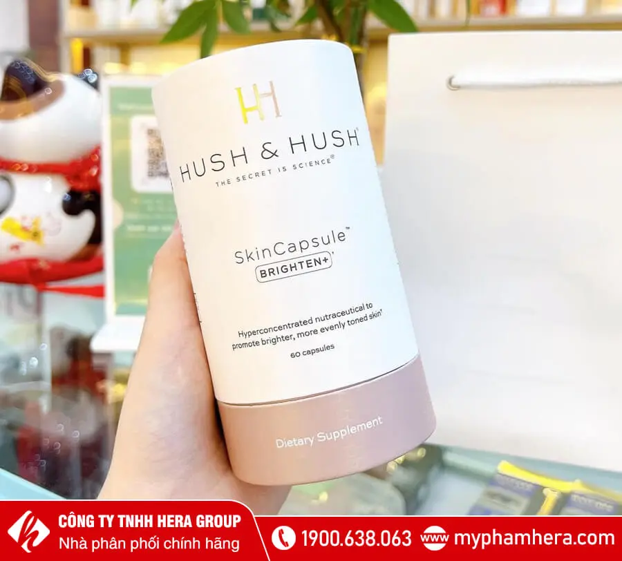 viên uống trắng da Hush & Hush Skincapsule Brighten+ myphamhera.com