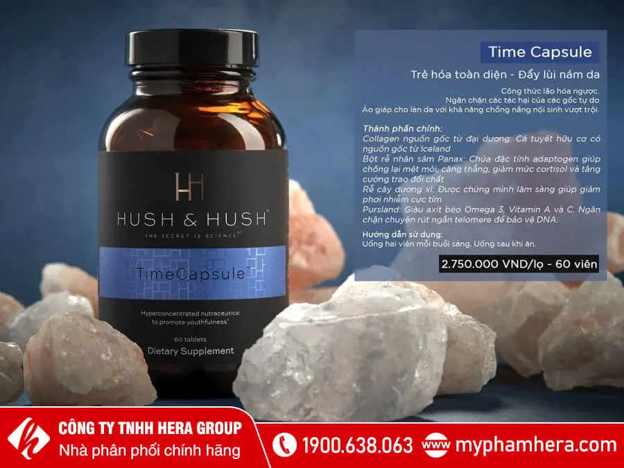 thành phần Viên uống ngăn ngừa lão hóa Hush & Hush – Time Capsule myphamhera.com