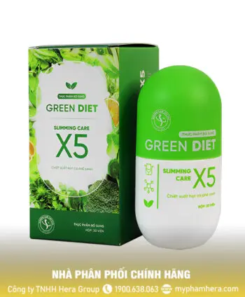 Viên giảm cân Green Diet Slimming Care X5