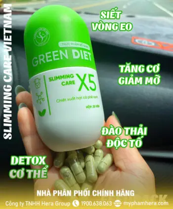 Viên giảm cân Green Diet Slimming Care X5