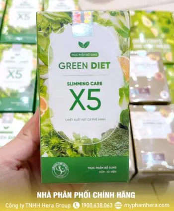 Viên giảm cân Green Diet Slimming Care X5