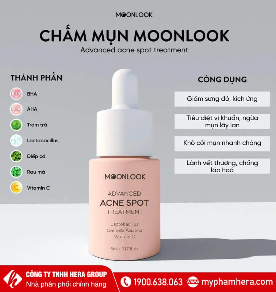 công dụng serum chấm mụn MoonLook myphamhera.com