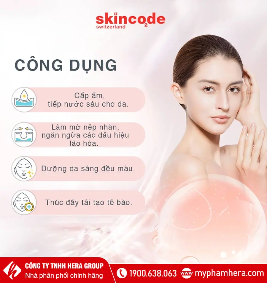 công dụng kem làm sáng trẻ hóa da skincode myphamhera.com