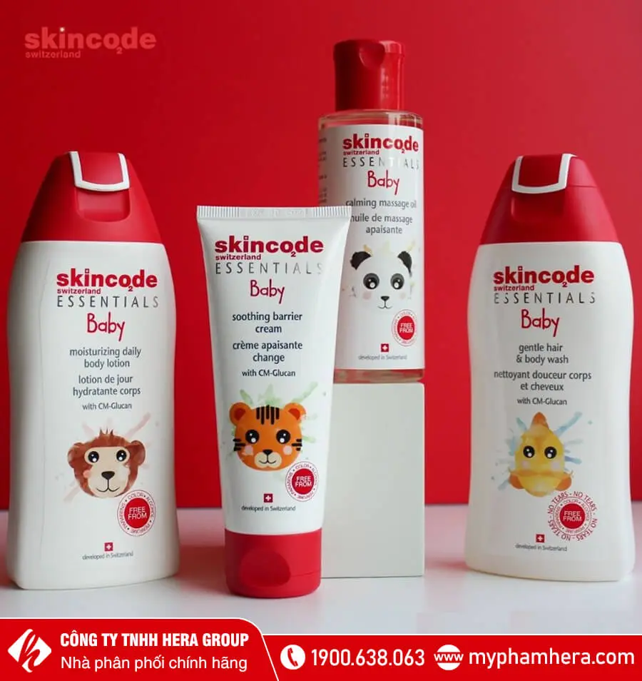 lotion dưỡng ẩm bảo vệ da bé skincode myphamhera.com