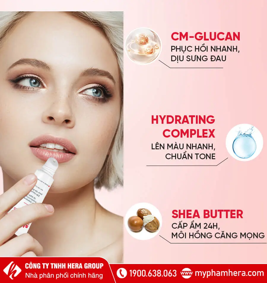 thành phần son dưỡng phục hồi môi phun xăm thẩm mĩ skincode myphamhera.com