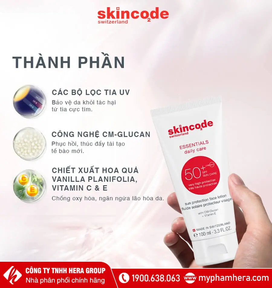 thành phần nhũ tương chống nắng nuôi dưỡng và bảo vệ da spf50 myphamhera.com