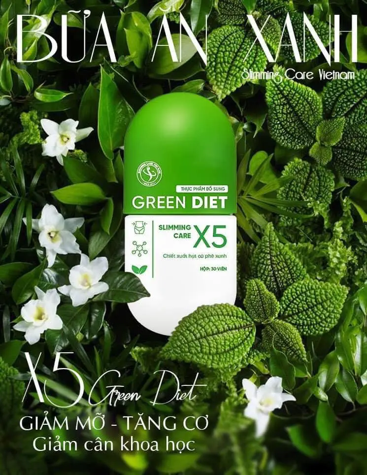 Viên giảm cân Green Diet Slimming Care X5