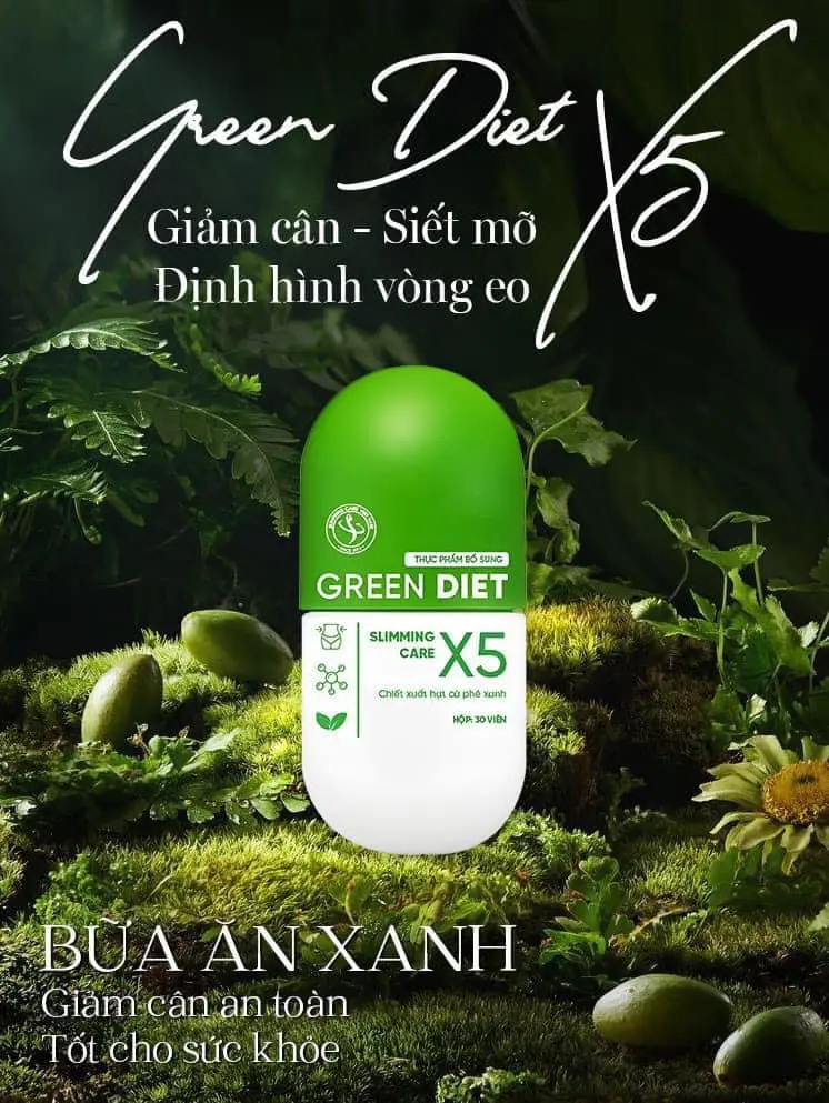 Viên giảm cân Green Diet Slimming Care X5