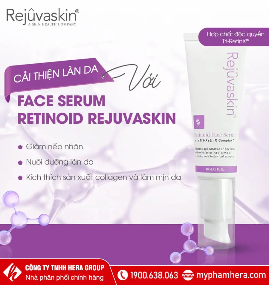 công dụng face serum retinoid rejuvaskin chống lão hóa myphamhera.com