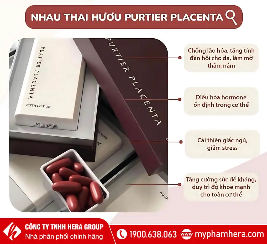 công dụng Tế bào gốc Nhau Thai Hươu Purtier Placenta 6th Edition myphamhera.com