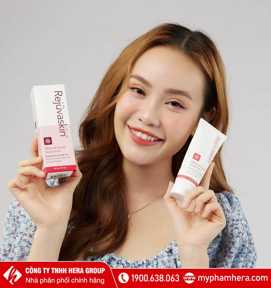 kem chống nắng vật lý mineral facial spf32 rejuvaskin chính hãng myphamhera.com