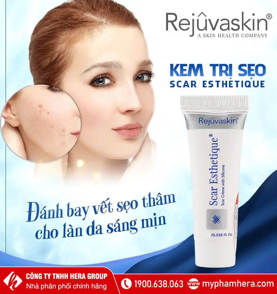 Kem trị sẹo thâm sẹo rỗ sẹo lõm scar esthetique rejuvaskin myphamhera.com