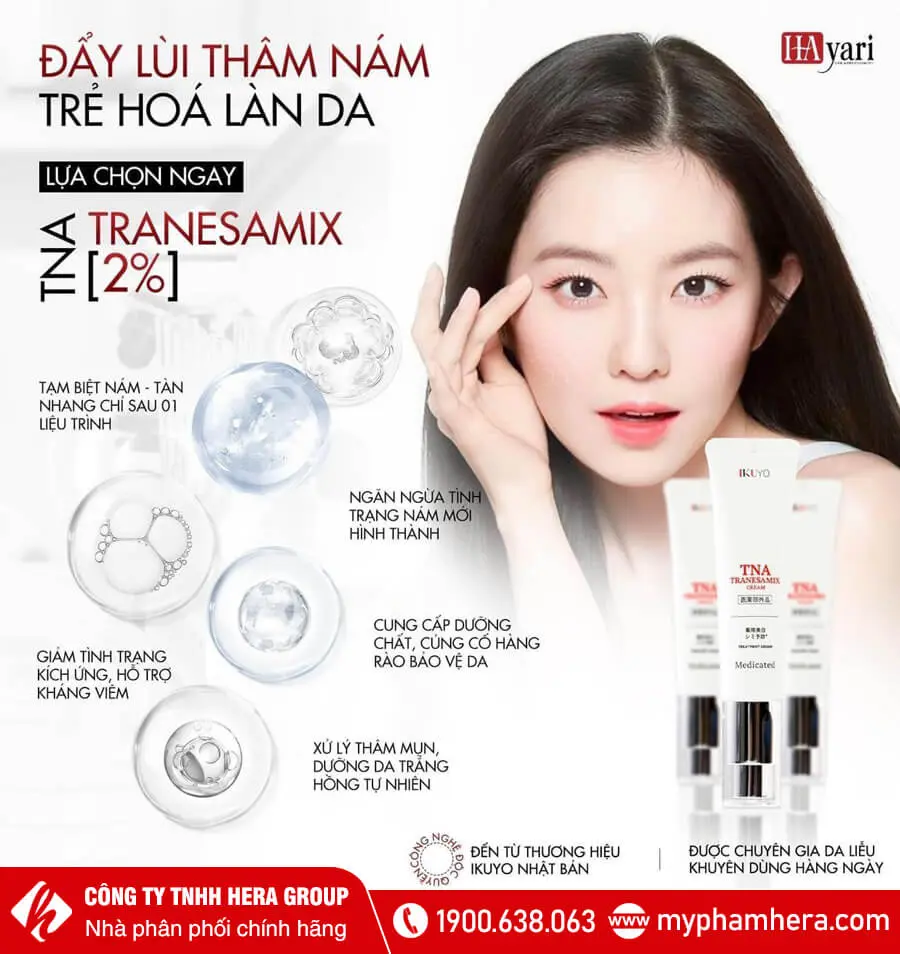 thành phần Kem đặc trị nám TNA Tranesamix 2% myphamhera.com