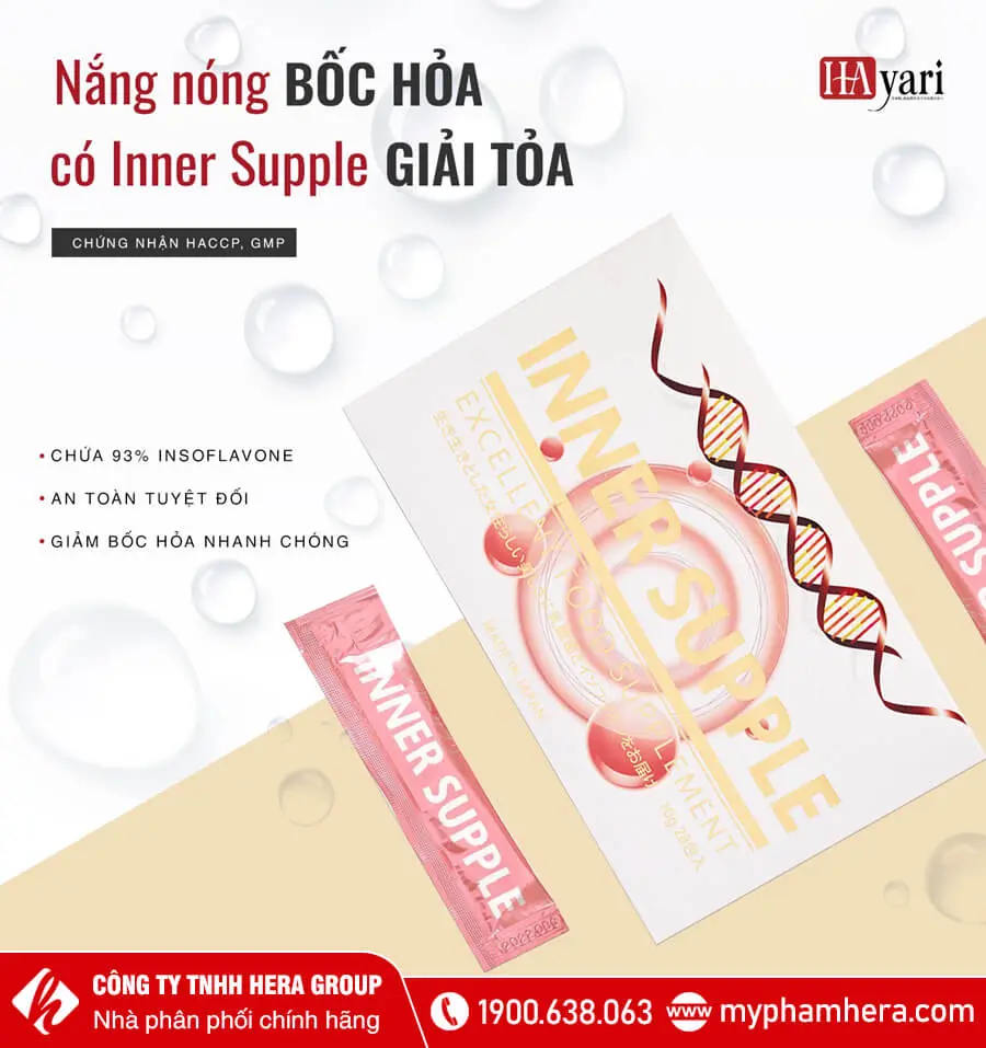 thành phần Nước uống cân bằng nội tiết tố nữ Inner Supple myphamhera.com