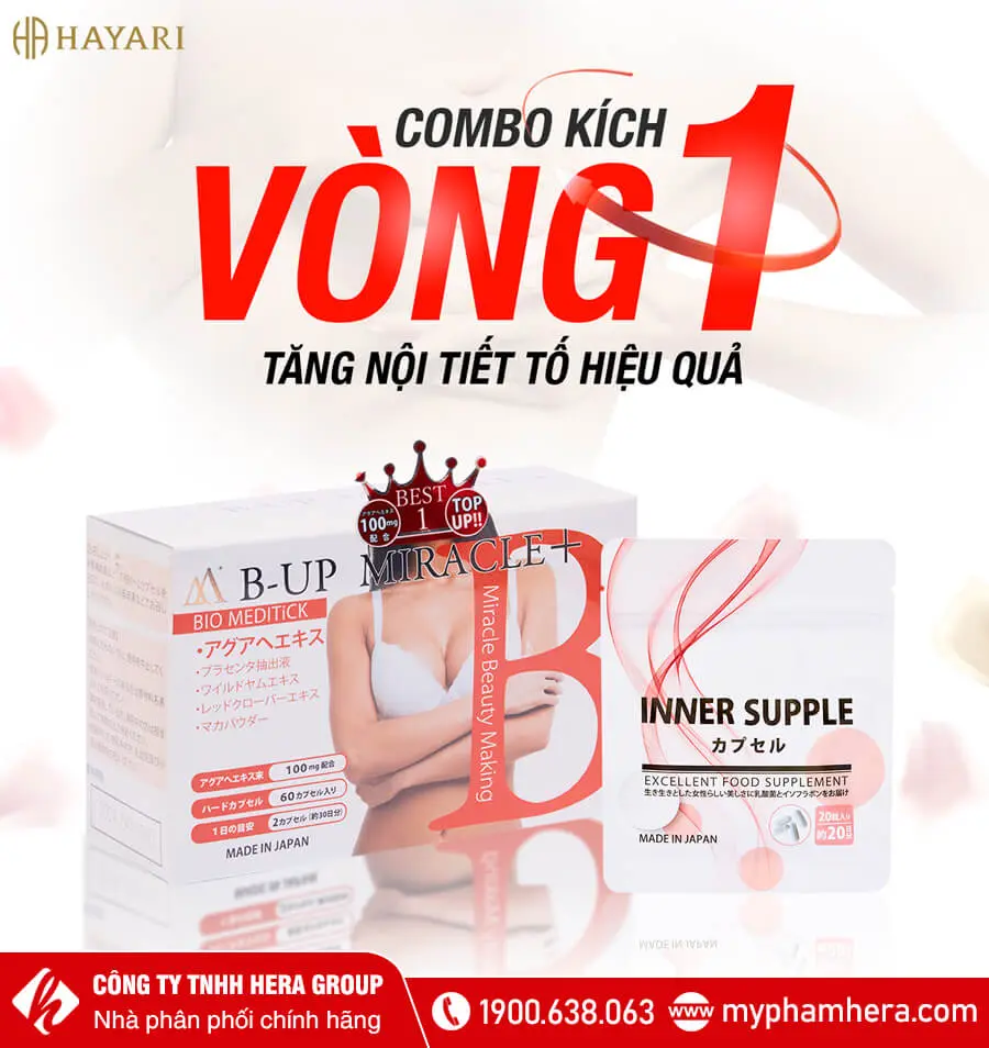 công dụng Viên uống nở ngực B-Up Miracle myphamhera.com