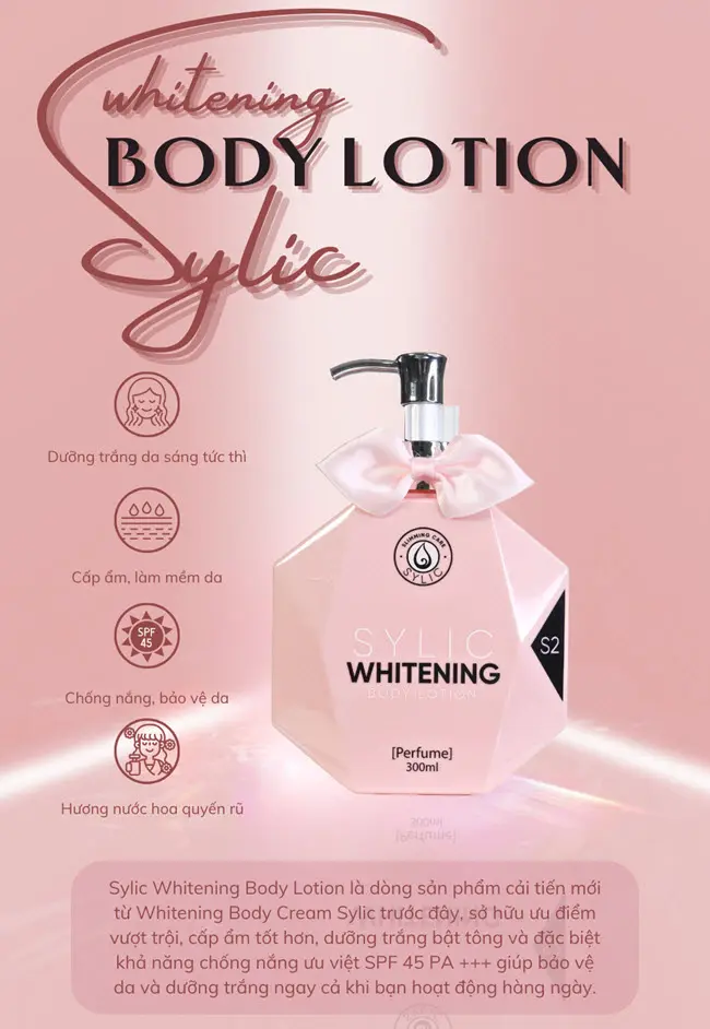 Kem dưỡng trắng da Slimming Care Sylic Whitening Body Lotion