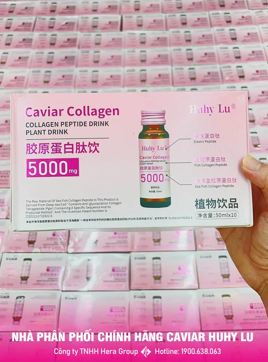 Nước uống Collagen Trứng Cá Tằm Caviar Huhy Lu myphamhera.com