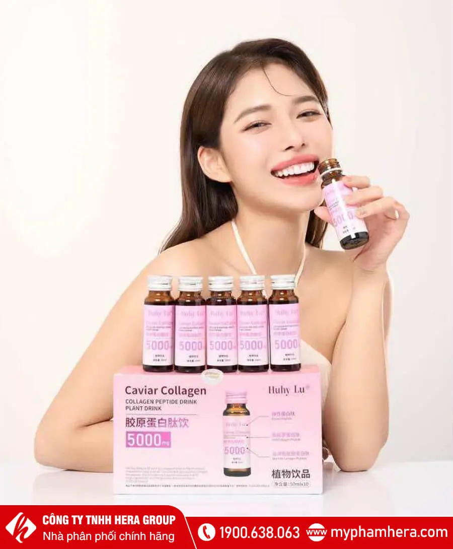 Nước uống Collagen Trứng Cá Tằm Caviar Huhy Lu myphamhera.com