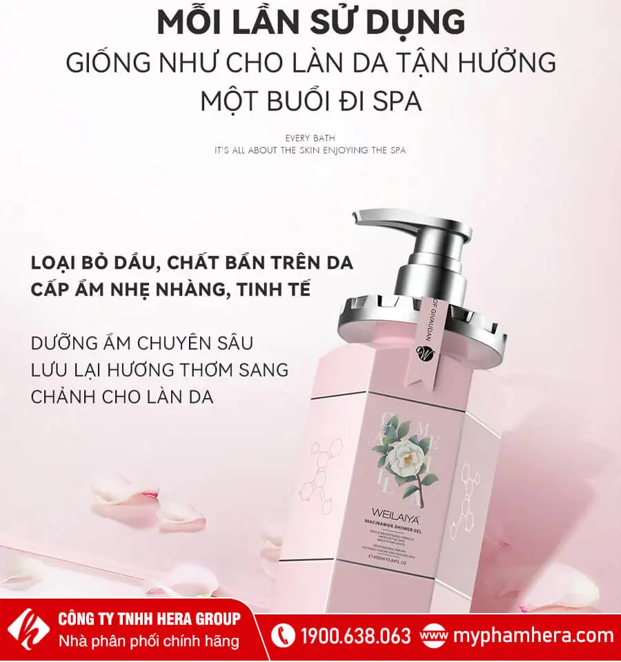 sữa tắm trắng da weilaiya myphamhera.com