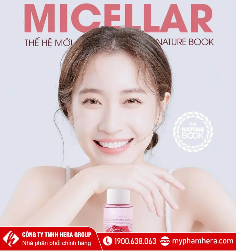 tẩy trang micellar thế hệ mới the nature book myphamhera.com