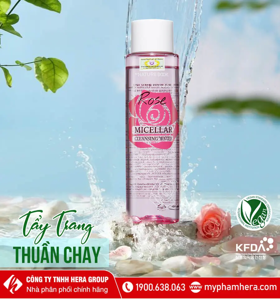 tẩy trang micellar thế hệ mới the nature book myphamhera.com