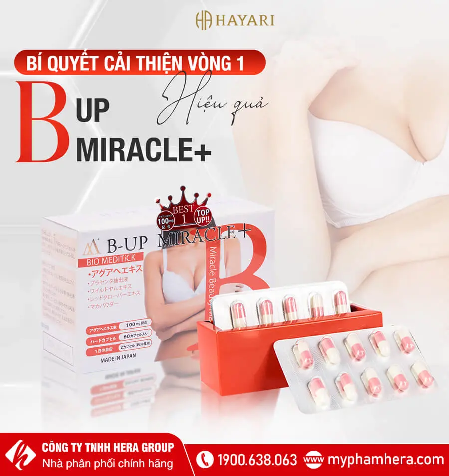 Viên uống nở ngực B-Up Miracle myphamhera.com