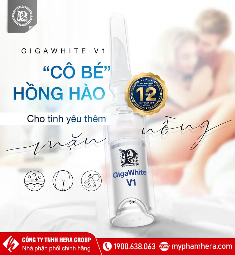 Kem trẻ hóa làm hồng âm môi Gigawhite V1 myphhamhera.com