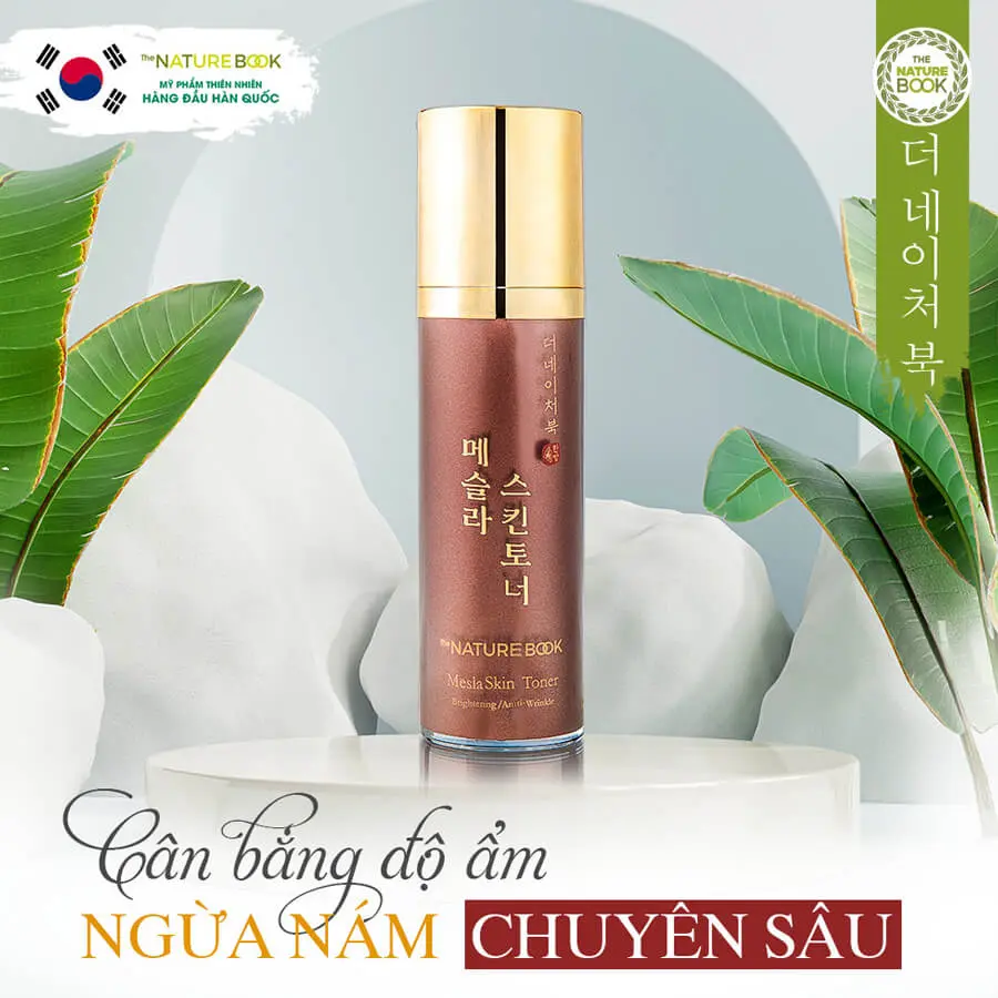 nước hoa hồng dưỡng trắng ngừa nám nature book myphamhera.com