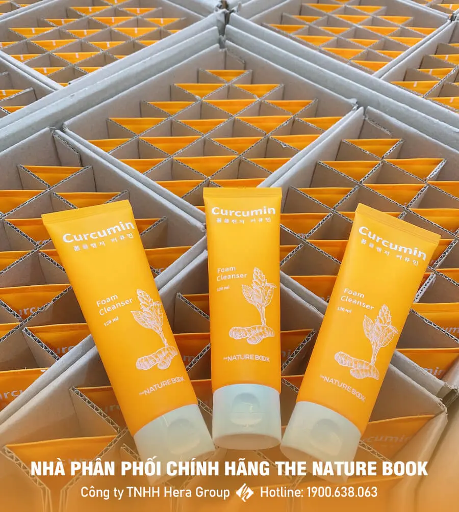 sữa rửa mặt tinh bột nghệ the nature book myphamhera.com