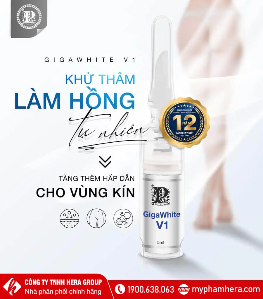 thành phần Kem trẻ hóa làm hồng âm môi Gigawhite V1 myphhamhera.com