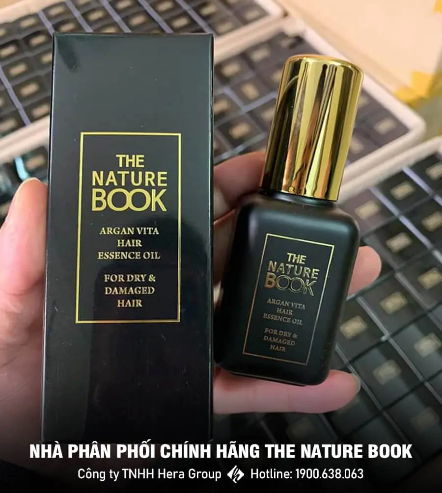 tinh dầu dưỡng tóc argan the nature book myphamhera.com