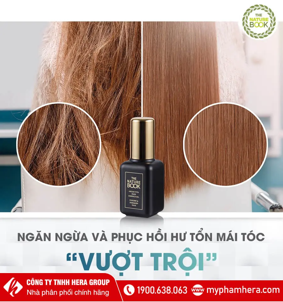 tinh dầu dưỡng tóc argan the nature book myphamhera.com