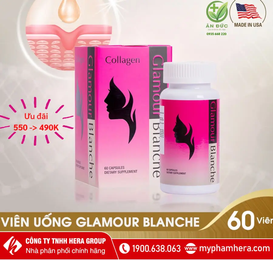 viên uống bổ sung collagen glamour myphamhera.com