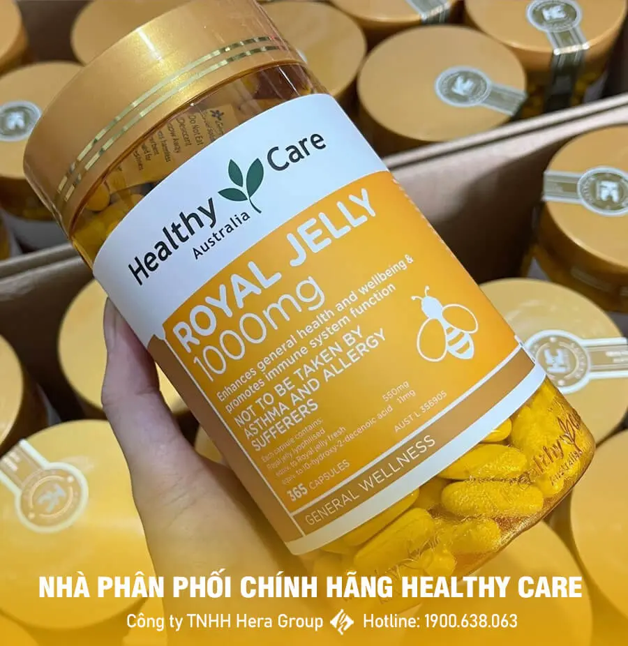 Viên uống sữa ong chúa Healthy Care Royal Jelly chính hãng myphamhera.com