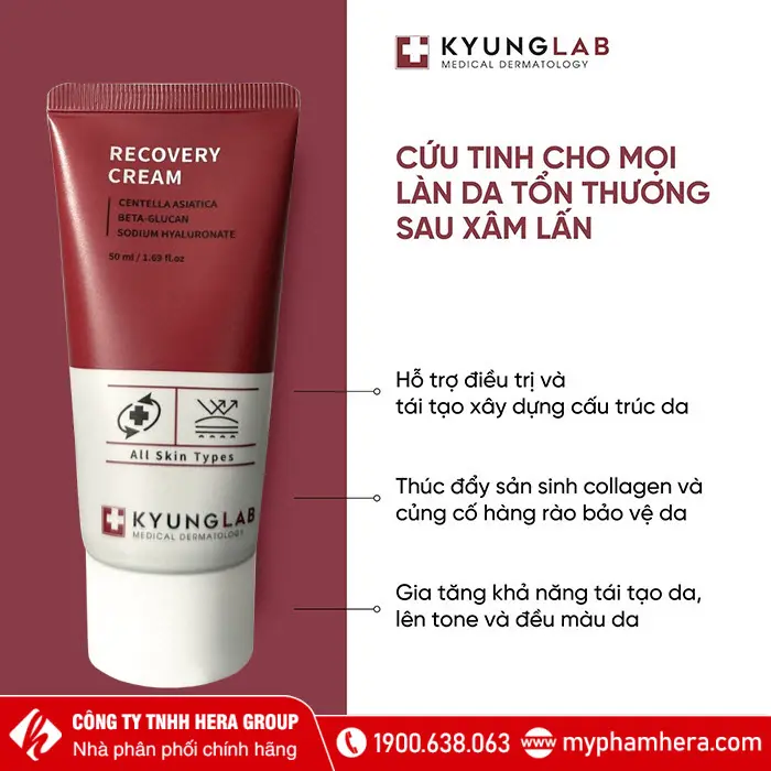 Công dụng kem dưỡng phục hồi tái tạo da Kyung Lab