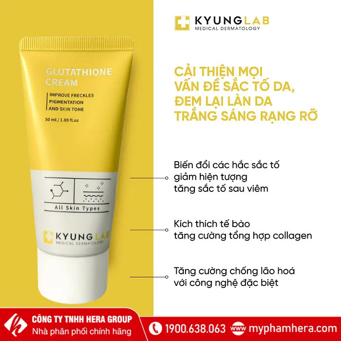 Công dụng kem mờ nám, sạm, tàn nhang Kyung Lab