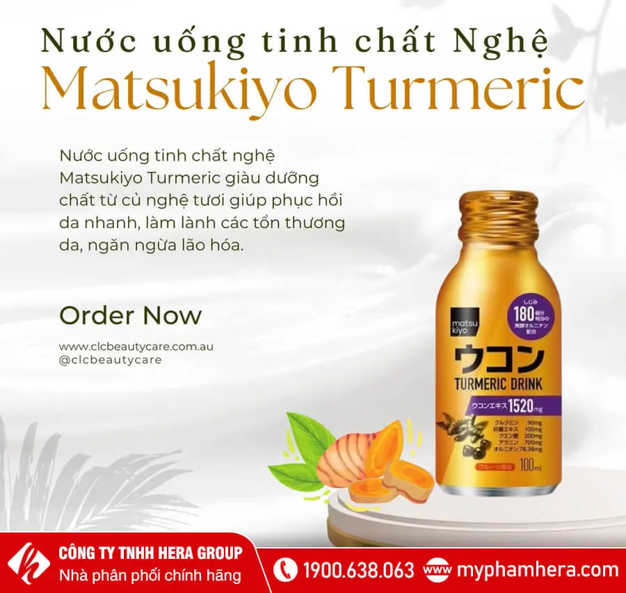 công dụng Nước uống tinh chất nghệ Matsukiyo myphamhera.com