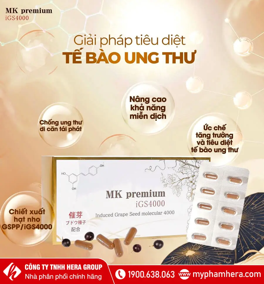 thành phần Viên uống MK Premium iGS4000 myphamhera.com