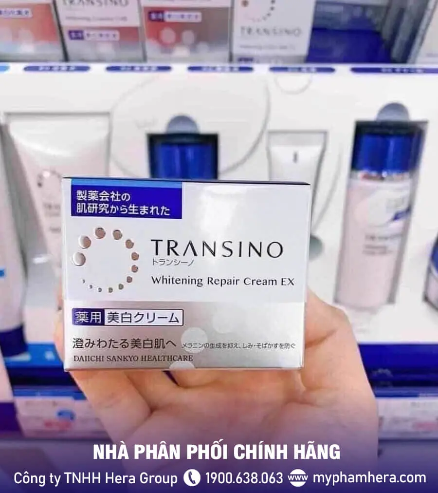 kem phục hồi dưỡng trắng da transino myphamhera.com