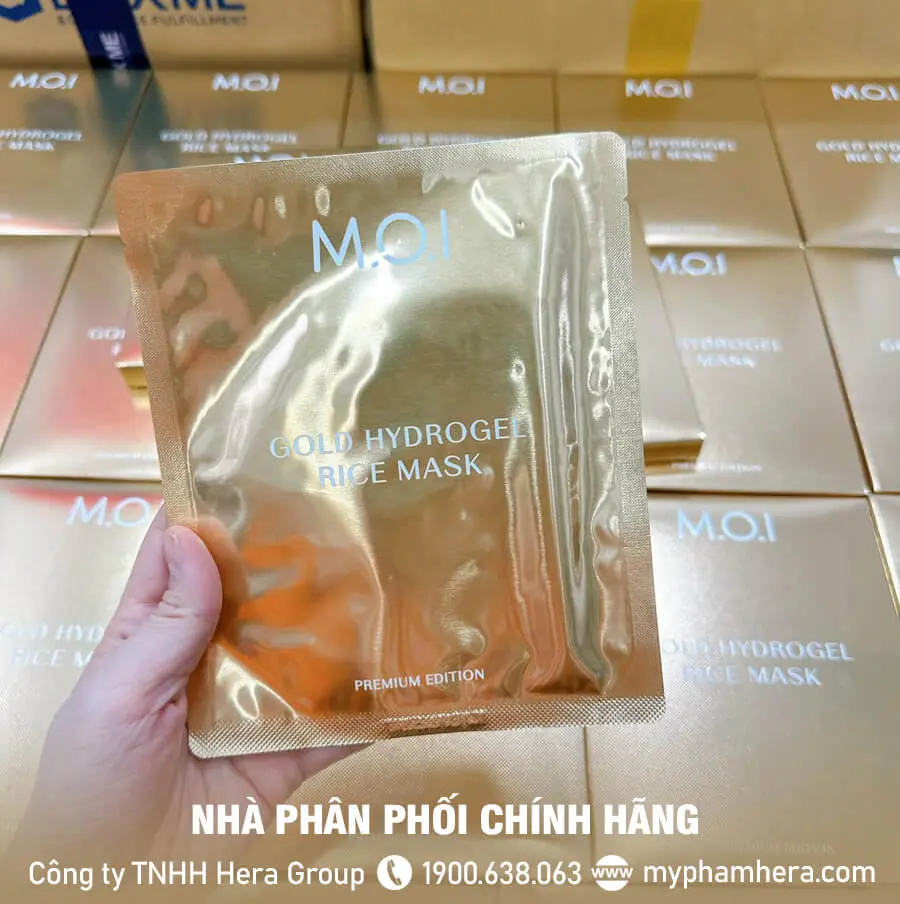 Mặt nạ gạo Hydrogel vàng chính hãng myphamhera.com