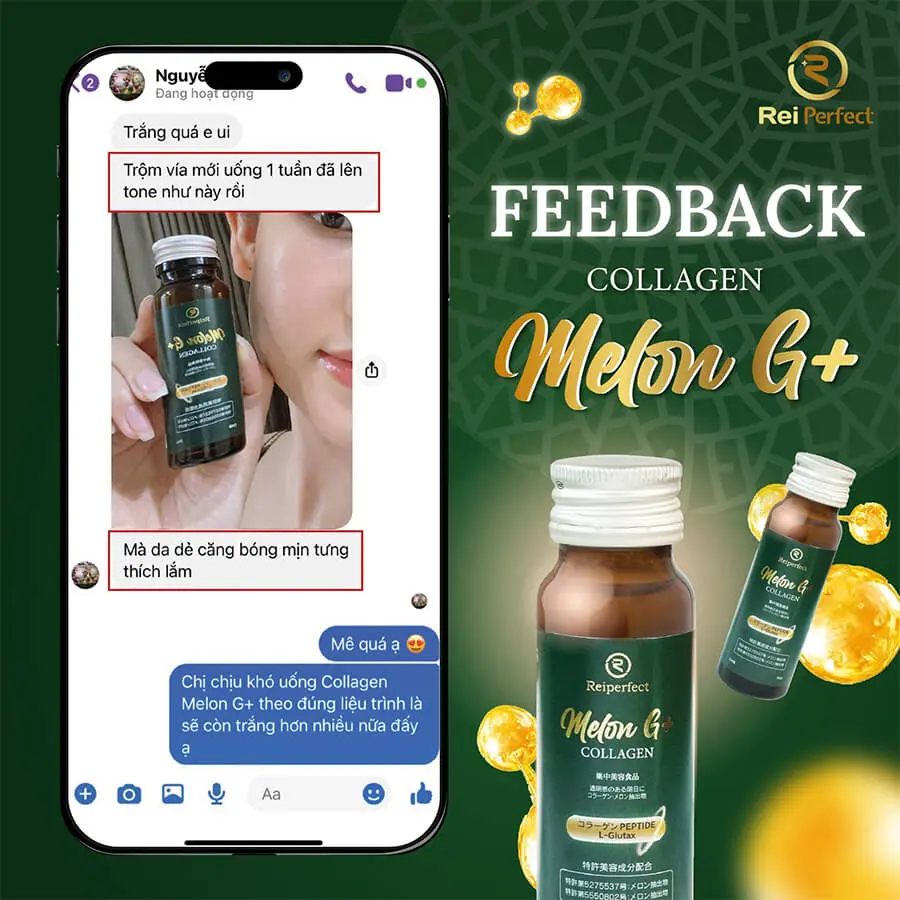 Nước Uống Collagen Melon G+ Reiperfect chính hãng myphamhera.com